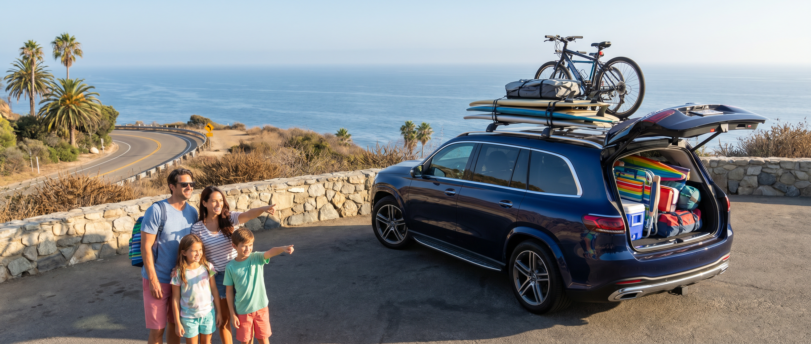 Mercedes-Benz SUV family road trip to Destin from Duluth, GA